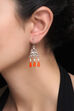 Turquoise Metal Brass Earring image number 0