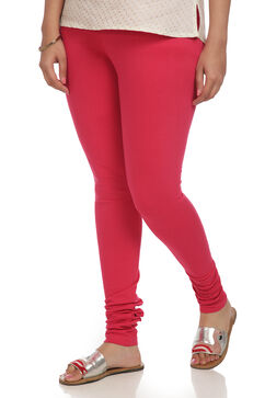 Pink Cotton Churidar image number 8