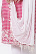 Off White Art Silk Dupatta image number 1