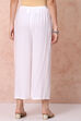 White Viscose Palazzo image number 4