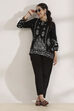 Black Rayon Straight Palazzos image number 0
