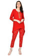 Red A-Line Rayon Kurta image number 0