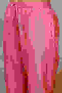 Pink Viscose Blend Embroidered Kalidar Suit Set image number 2