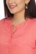 Pink Straight Viscose Kurta image number 1