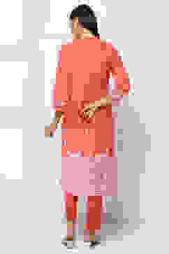 Coral Printed Straight Kurta image number 3