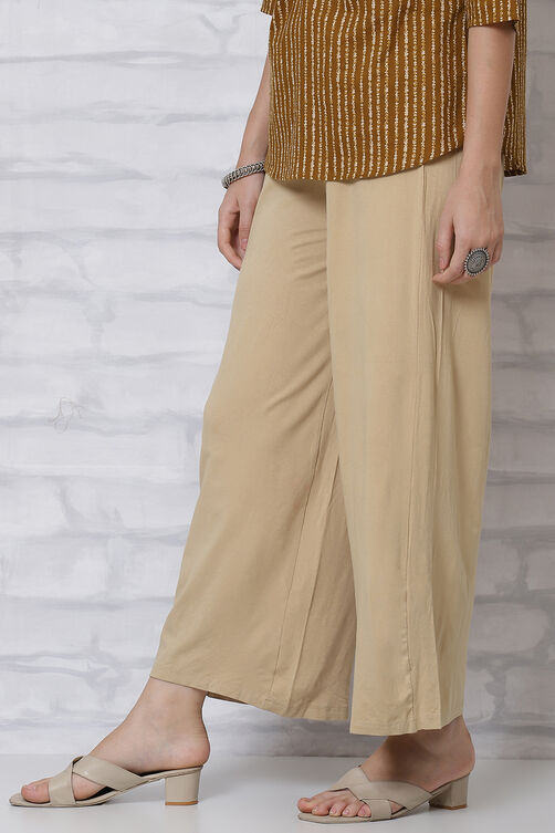 Maroon Viscose Palazzo image number 2