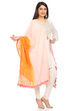 Orange Cotton Stoles image number 1