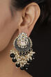Black Metal Brass Earrings image number 0
