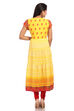 Yellow Flared Cotton Kurta image number 1