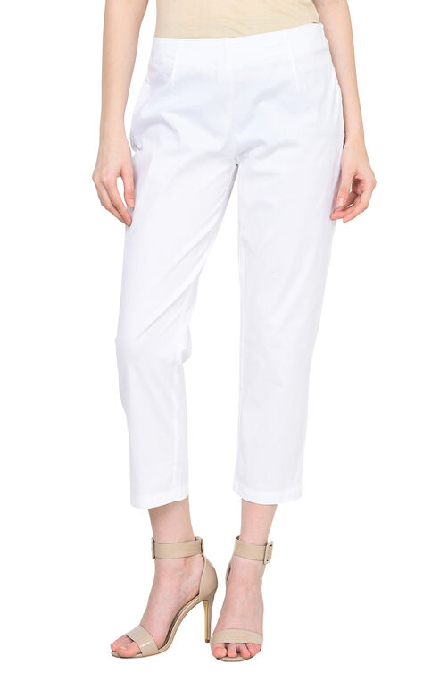 Light Pink Cotton Fusion Pants image number 6