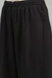 Black Viscose Rayon Printed Gathered Suit Set image number 2