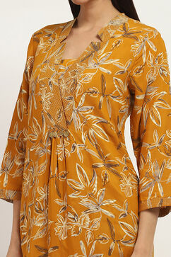 Yellow Viscose Straight SET image number 1