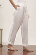 White Cotton Palazzos & Culottes image number 4