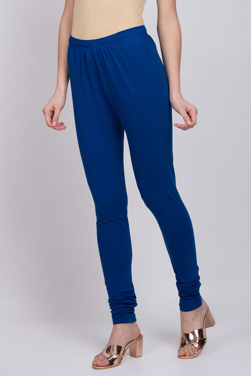 Blue Cotton Churidar image number 3