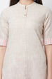 Beige Poly Cotton Straight Kurta image number 1