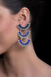 Blue Metal Brass Earring image number 0