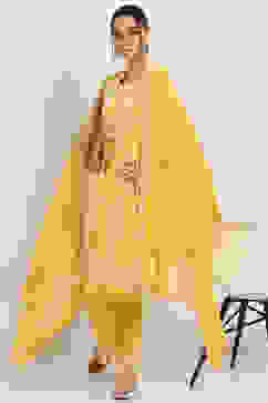 Mustard  Dupatta image number 0