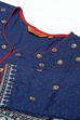 Indigo Viscose Rayon Kalidar Kurta image number 1