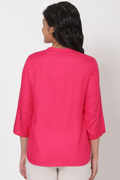 Pink Viscose Indie Top image number 4