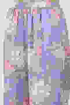 Purple Cotton Blend Cotton Flex Kurta Pants Set image number 2