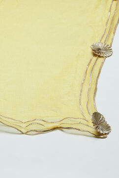 Yellow Art Silk Sharara Suit Set image number 3