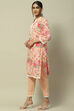 White Cambric Floral Printed Straight Kurta Set image number 3