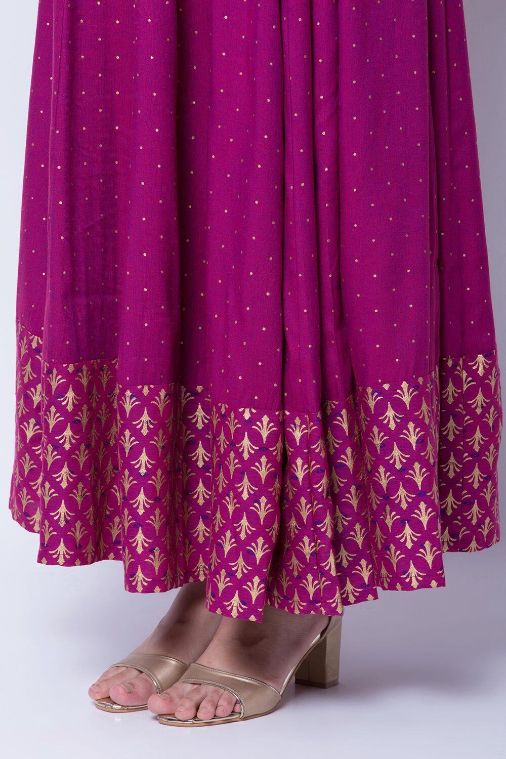 Purple Poly Cotton Skirt image number 1