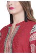 Maroon Kalidar Cotton Kurta image number 1