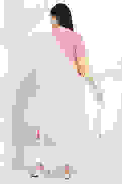 White Polyester Dupatta image number 1