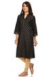 Black Straight Viscose Kurta image number 1