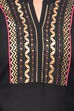 Black Straight Cotton Kurta image number 4