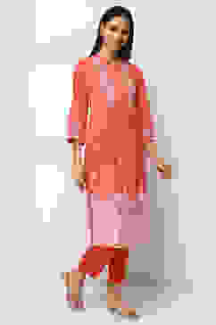 Coral Printed Straight Kurta image number 4