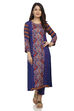 Blue Straight Viscose Kurta image number 0