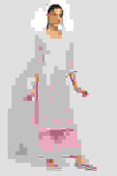 Lavender Printed Straight Kurta image number 5