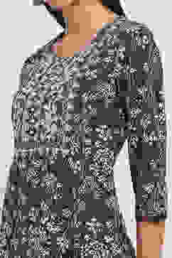 Indigo Cotton Straight Set image number 1