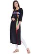 Black Rayon Straight Kurta image number 3