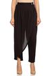 Black Cotton Fusion Pants image number 2