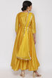 Lime Green Poly Cotton Kalidar Suit Set image number 4