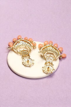 Peach Brass Earrings image number 2