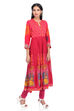 Off White Kalidar Viscose Rayon Kurta image number 2