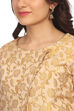 Beige Front Open Poly Cotton Indie Top image number 1