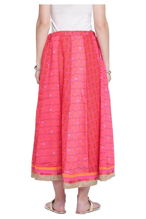 Pink Polyester Skirt image number 4
