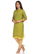 Green Cotton Straight Kurta image number 2