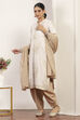 White Rayon Straight Suit Sets image number 3