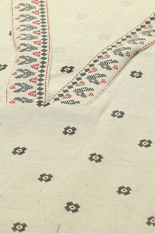 Off-White Geometric Printed Straight Indie Top image number 1