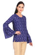 Indigo Straight Cotton Kurta image number 2