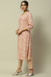 Ecru Rayon Straight Suit Set image number 3