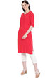 Red Straight Kurta image number 1