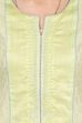 Green Straight Poly Chanderi Kurta image number 2