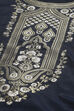 Navy Blue Art Silk Straight Suit Set image number 1